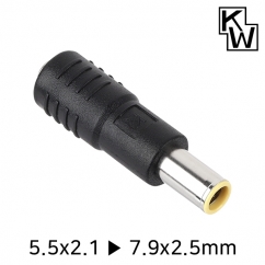 KW KW-DC19A 5.5x2.1 to 7.9x2.5mm 아답터 변환 잭