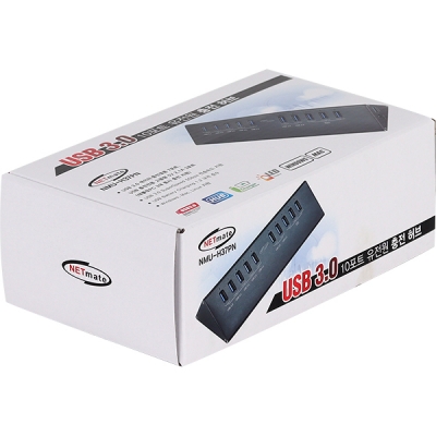 강원전자 넷메이트 USB3.0 10포트 유전원 충전 허브
