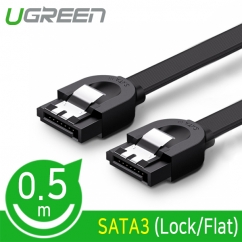 Ugreen U-30796 SATA3 Flat 케이블(Lock) 0.5m