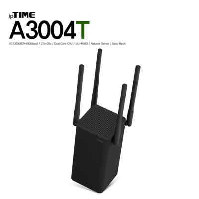 ipTIME(아이피타임) A3004T Black 11ac 유무선 공유기(BLACK)