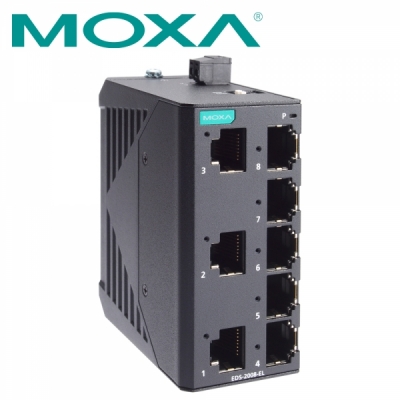 MOXA 산업용 8포트 스위칭 허브(메탈 하우징)