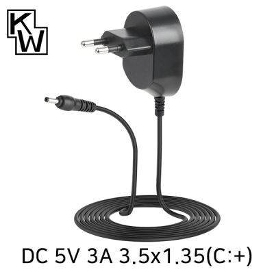강원전자 KW 5V 3A SMPS 아답터(3.5x1.35(1.4)mm/C:+)