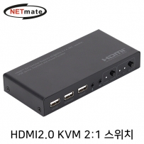 강원전자 넷메이트 NM-PTK01 4K 60Hz HDMI 2.0 KVM 2:1 스위치(USB)