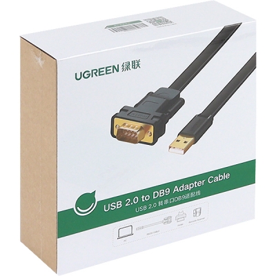유그린 U-20218 USB2.0 to RS232 시리얼 컨버터(FTDI/FLAT 2m)