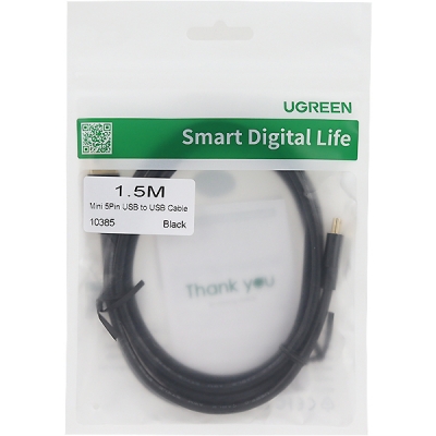 유그린 U-10385 USB2.0 AM-Mini 5핀 케이블 1.5m