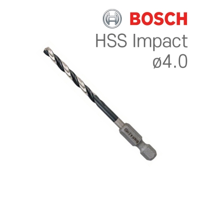 보쉬 HSS Impact 4.0mm 육각드릴비트(1개입/2608577052)