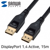 강원전자 산와서플라이 KC-DP14A150 8K 60Hz DisplayPort 1.4 Active 케이블 15m