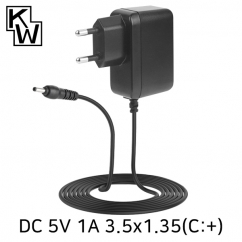 강원전자 KW 5V 1A SMPS 아답터(3.5x1.35(1.4)mm/C:+)