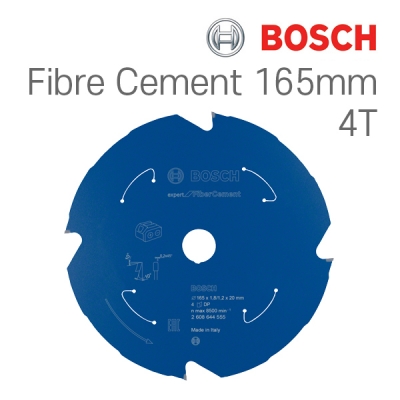 보쉬 165mm 4T 화이버시멘트용 충전 원형톱날(1개입/2608644555)