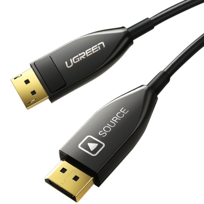 유그린 U-60270 DisplayPort 1.4 Hybrid AOC 케이블 10m