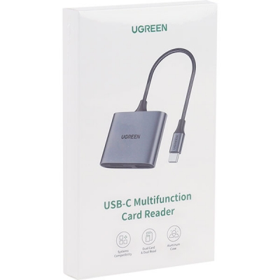 유그린 U-80798 USB Type C to Micro SD+SD 카드리더기