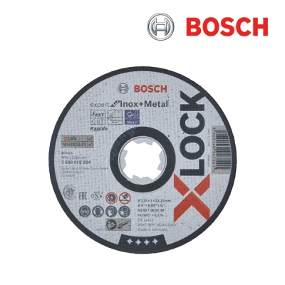 보쉬 X-Lock 125mm 메탈&스테인레스용 절단석(1개입/2608619264)