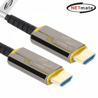 강원전자 넷메이트 HDMI2.1 Hybrid AOC 케이블 5m (골드)