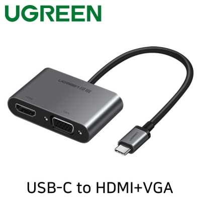 유그린 U-50505 USB Type C to HDMI + VGA + PD 컨버터
