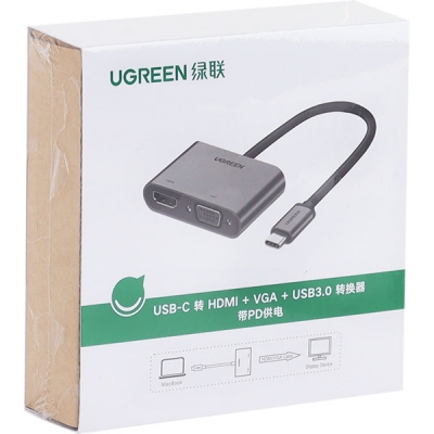 유그린 U-50505 USB Type C to HDMI + VGA + PD 컨버터