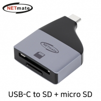 강원전자 넷메이트 USB Type C to SD + micro SD 카드리더기
