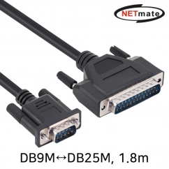 강원전자 넷메이트 9핀 to 25핀 시리얼 케이블 1.8m (DB9M to DB25M)