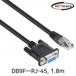 강원전자 넷메이트 NM-DB945B 9핀 to RJ-45 시리얼 케이블 1.8m (DB9F to RJ-45)