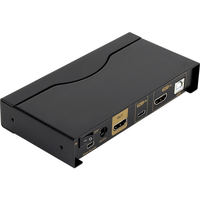 강원전자 넷메이트 NM-CKD01 4K 60Hz HDMI 2.0 KVM 2:1 스위치(USB-C)