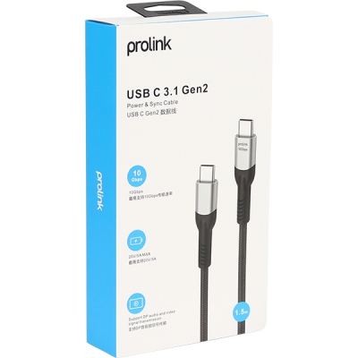 프로링크 PF487A-0150 USB3.1 Gen2 CM-CM 케이블 1.5m