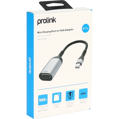 프로링크 Mini DisplayPort to VGA(RGB) 컨버터(1080p)