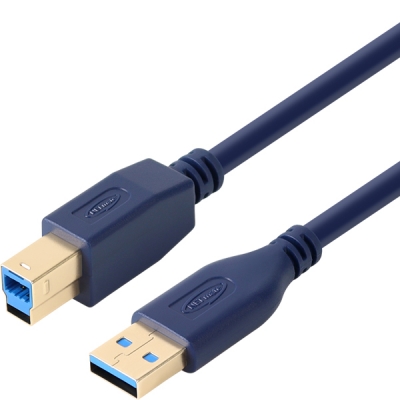 강원전자 넷메이트 USB3.0 AM-BM 케이블 0.5m (블루)