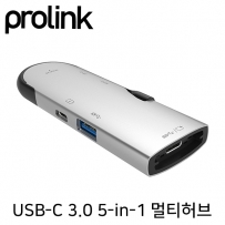 프로링크 USB3.0 Type C 5 in 1 멀티 허브