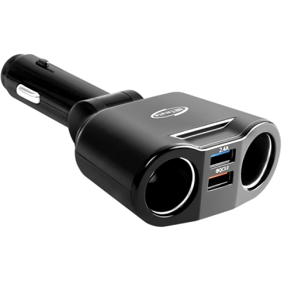 강원전자 넷메이트 NM-CJ06 차량용 USB 충전 시거잭(USBx2, 시거 소켓x2)