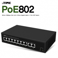 ipTIME(아이피타임) POE802 8포트 PoE 스위칭 허브