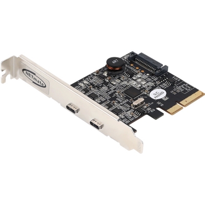 강원전자 넷메이트 USB3.1 Gen2 Type C 2포트 PCI Express 카드(슬림PC겸용)