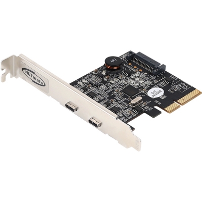 강원전자 넷메이트 U-1800 USB3.1 Gen2 Type C 2포트 PCI Express 카드(슬림PC겸용)