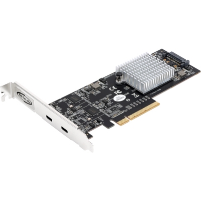 강원전자 넷메이트 U-2350 USB3.2 Gen2x2 Type C 2포트 PCI Express 카드(슬림PC겸용)