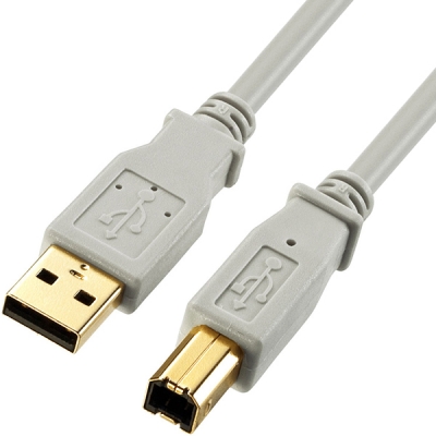 강원전자 산와서플라이 USB2.0 AM-BM 케이블 1m (USB-IF 인증)