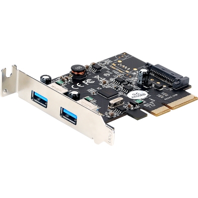 강원전자 넷메이트 U-1780 USB3.1 Gen2 2포트 PCI Express 카드(슬림PC겸용)