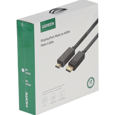 유그린 U-10203 DisplayPort to HDMI 컨버터(3m)