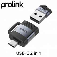 프로링크 PF023 USB Type C 2 in 1 젠더