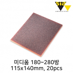 시아 7979 115X140mm 소프트 스폰지 사포 미디움 180~280방(20개입/F03E00RC5Y)