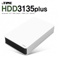 ipTIME(아이피타임)  HDD3135 plus USB3.0 3.5인치 외장 하드케이스(화이트/하드미포함)
