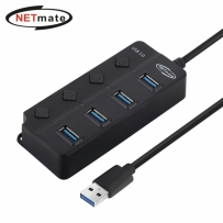 강원전자 넷메이트 USB3.0 4포트 허브 (블랙)