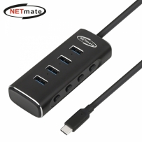 강원전자 넷메이트 NM-UBC301 USB3.1 Type C 4포트 허브