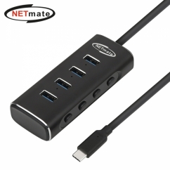 강원전자 넷메이트 USB3.1 Type C 4포트 허브