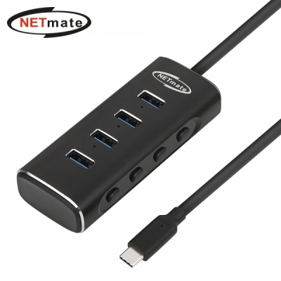 강원전자 넷메이트 NM-UBC301 USB3.1 Type C 4포트 허브