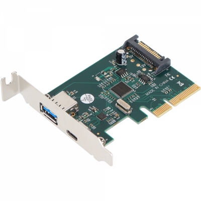 강원전자 넷메이트 NM-SWC07 USB3.1 Gen2 2포트 PCI Express 카드(슬림PC겸용)