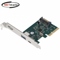 강원전자 넷메이트 NM-SWC07 USB3.1 Gen2 2포트 PCI Express 카드(슬림PC겸용)