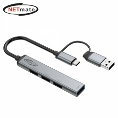 강원전자 넷메이트 2 in 1 USB 4포트 허브