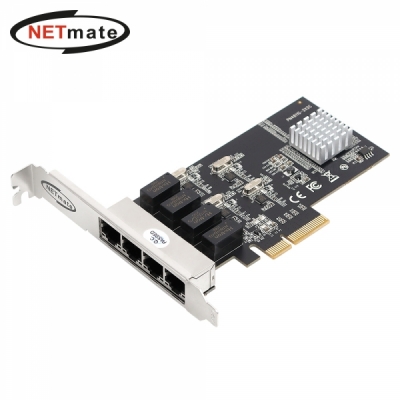 강원전자 넷메이트 PCI Express 쿼드 기가비트 랜카드(Realtek)(슬림PC겸용) N-451