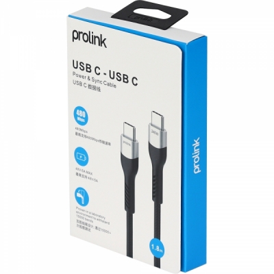 프로링크 PF493-0180 USB C타입 5A 240W 고속충전 케이블 1.8m