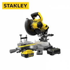 스탠리 SCM701M2-KR 20V MAX 충전 185mm 슬라이딩 각도절단기 세트(4.0Ah 2팩, 톱날포함)
