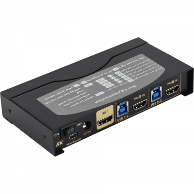 강원전자 넷메이트 8K 60Hz HDMI KVM 2:1 스위치(USB)