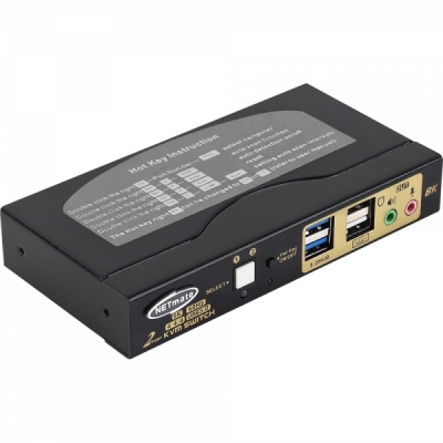 강원전자 넷메이트 8K 60Hz HDMI KVM 2:1 스위치(USB)